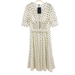 Catherine Deane Paz Polka Dot Retro Stye Dress Sz 8